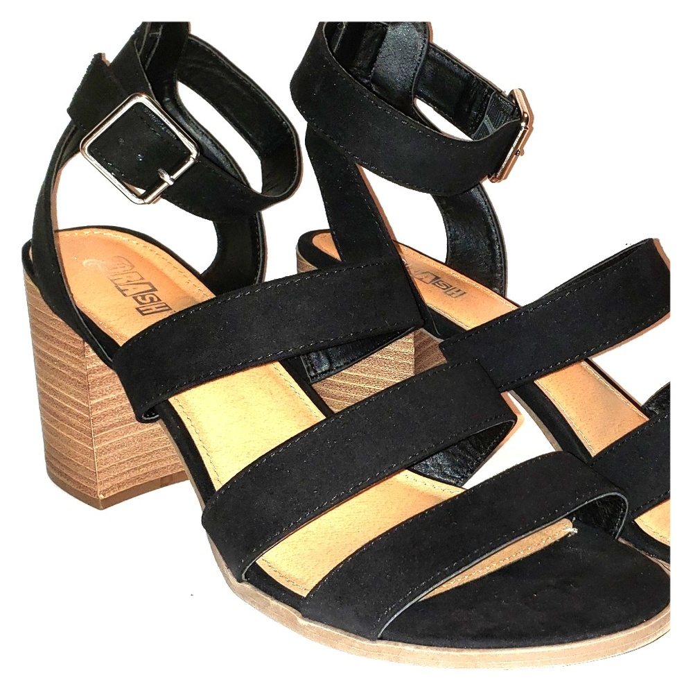 Brash Tart Block Heel Strap Sandal